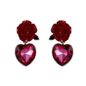Boucles d'oreilles Passion Écarlate Bijoux Paradise