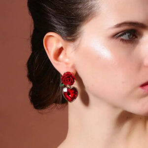 Boucles d'oreilles Passion Écarlate Bijoux Paradise