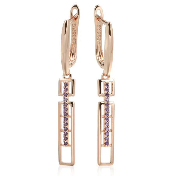 Boucles d'oreilles Rectangle Divin Bijoux Paradise