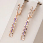 Boucles d'oreilles Rectangle Divin Bijoux Paradise