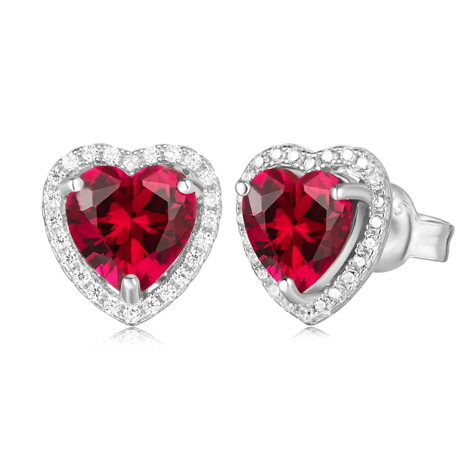 Boucles d'oreilles Saphir du Cœur Bijoux Paradise