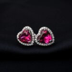 Boucles d'oreilles Saphir du Cœur Bijoux Paradise