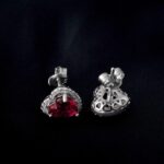 Boucles d'oreilles Saphir du Cœur Bijoux Paradise