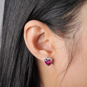 Boucles d'oreilles Saphir du Cœur Bijoux Paradise