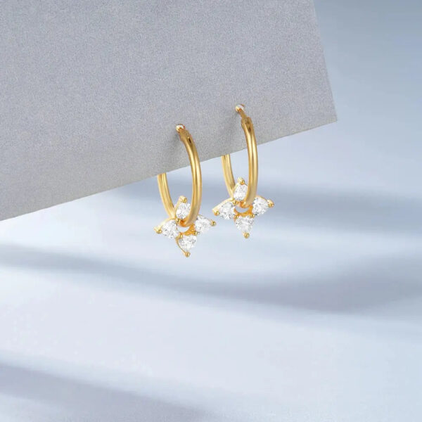 Boucles d'oreilles Trèfle d’Or Bijoux Paradise
