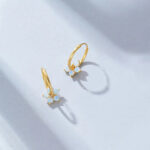 Boucles d'oreilles Trèfle d’Or Bijoux Paradise