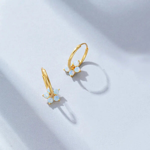 Boucles d'oreilles Trèfle d’Or Bijoux Paradise