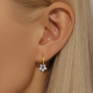 Boucles d'oreilles Trèfle d’Or Bijoux Paradise