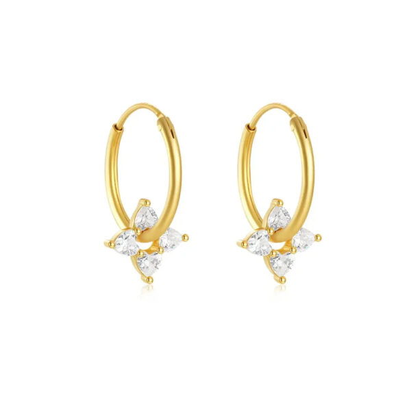 Boucles d'oreilles Trèfle d’Or Bijoux Paradise