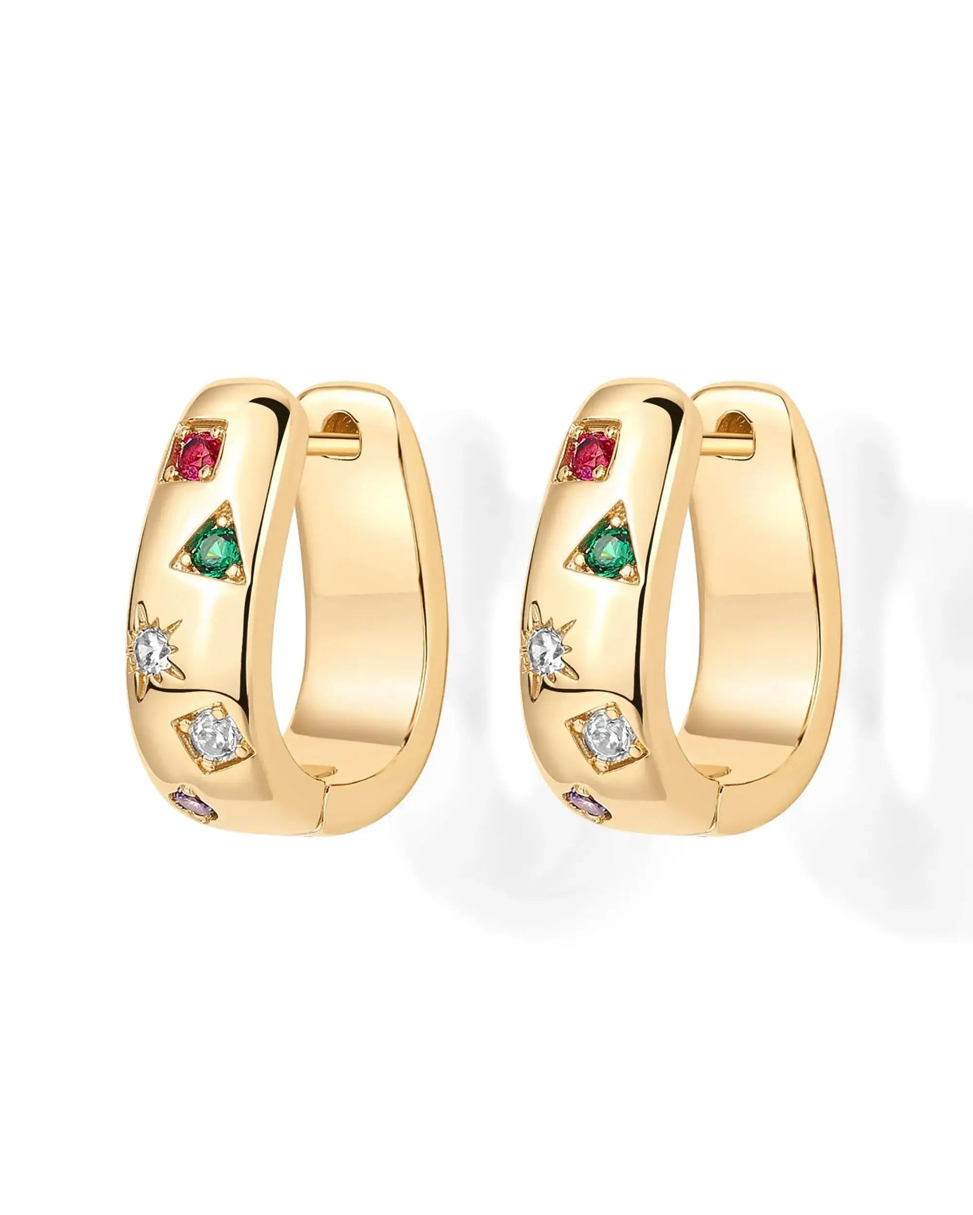 Boucles d'oreilles Vibration Dorée Bijoux Paradise