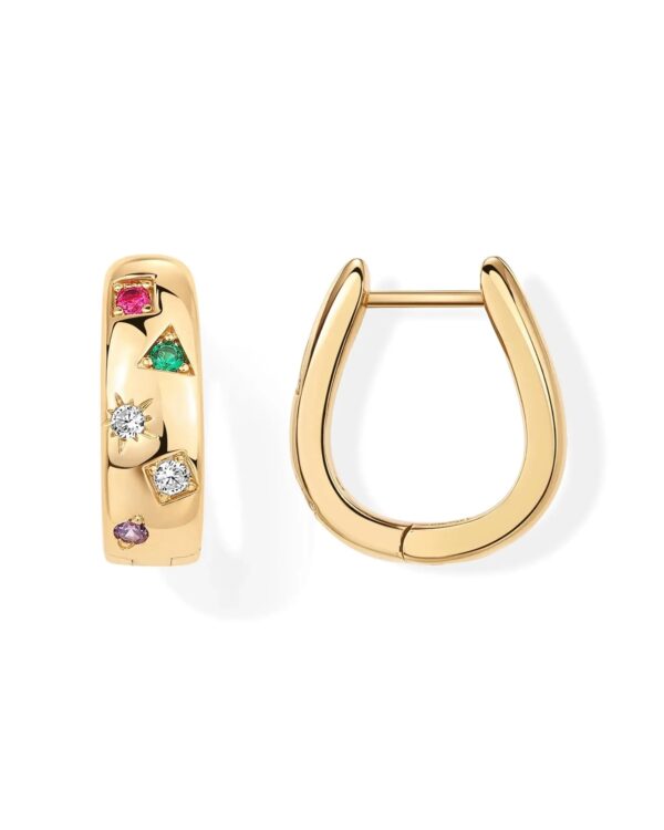 Boucles d'oreilles Vibration Dorée Bijoux Paradise
