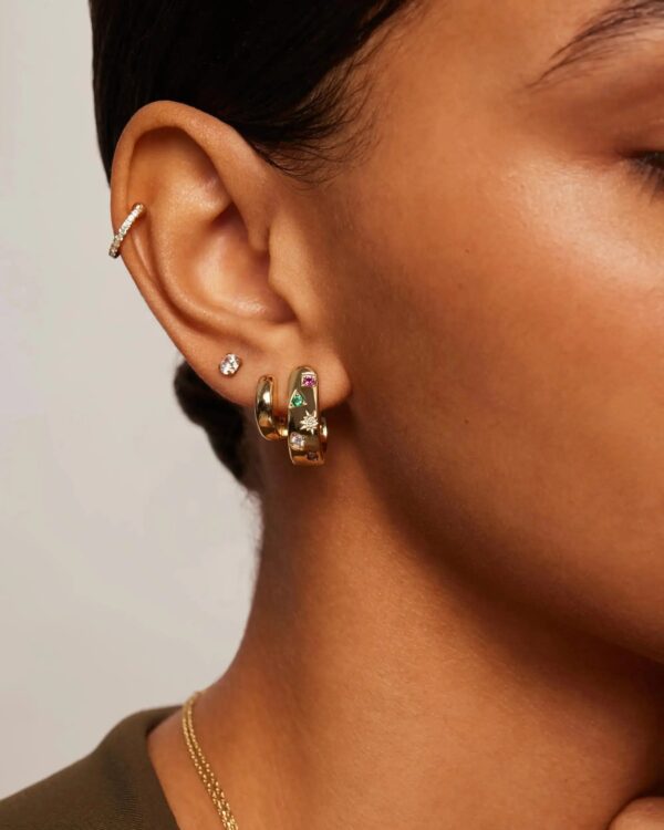 Boucles d'oreilles Vibration Dorée Bijoux Paradise