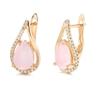 Boucles d'oreilles roses Blush Élégant Bijoux Paradise