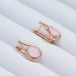 Boucles d'oreilles roses Blush Élégant Bijoux Paradise