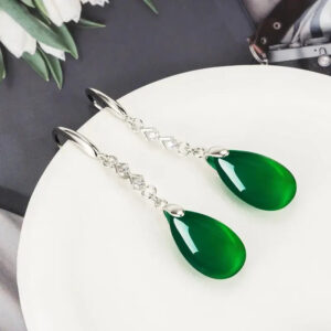 Boucles d'oreille Verte Précieuse Bijoux Paradise