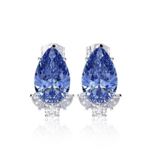 Boucles d'oreille Bleue Cristallin Bijoux Paradise