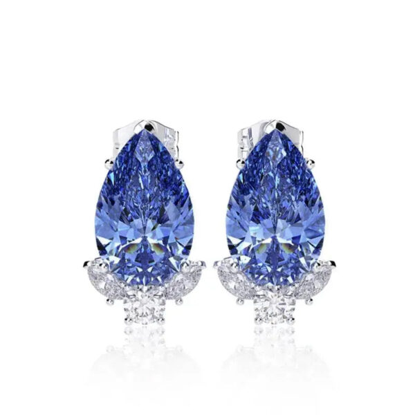 Boucles d'oreille Bleue Cristallin Bijoux Paradise