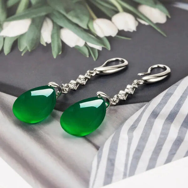 Boucles d'oreille Verte Précieuse Bijoux Paradise