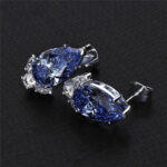 Boucles d'oreille Bleue Cristallin Bijoux Paradise