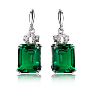 Boucles d'oreille Verte Cristaux de Forêt Bijoux Paradise