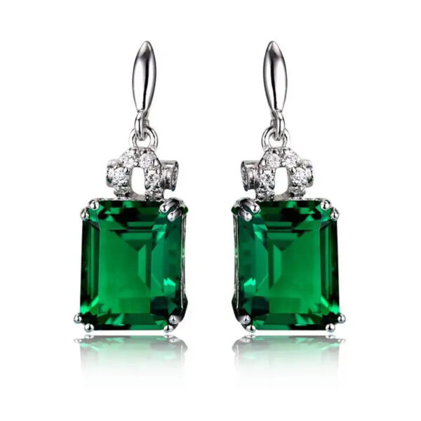 Boucles d'oreille Verte Cristaux de Forêt Bijoux Paradise