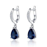 Boucles d'oreille Bleue Océan Saphir Bijoux Paradise