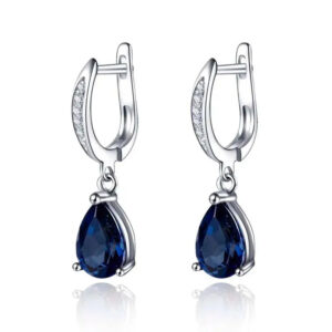 Boucles d'oreille Bleue Océan Saphir Bijoux Paradise
