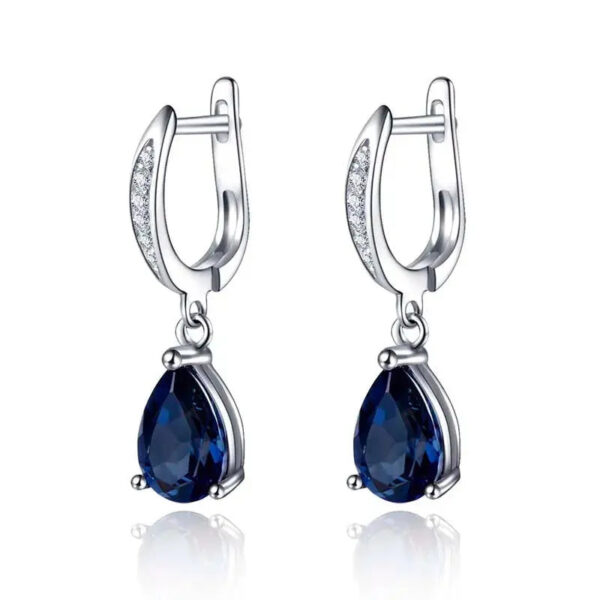 Boucles d'oreille Bleue Océan Saphir Bijoux Paradise