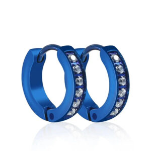 Boucles d'oreille Bleu Profond Bijoux Paradise