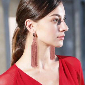 Boucles d'oreille Flamme Carmin Rose Bijoux Paradise