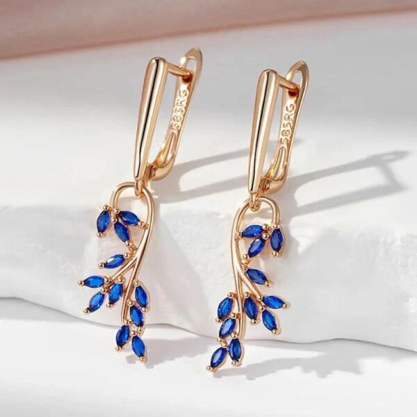 Boucles d'oreille Bleue Symphonie Bijoux Paradise