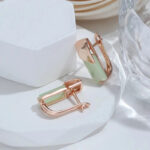 Boucles d'oreille Verte Éclat d’Olive Bijoux Paradise