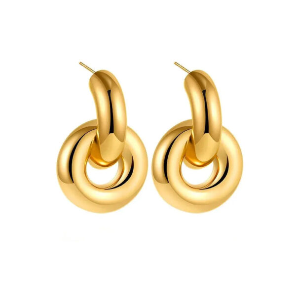 Boucles d'oreille Créole Élégance Minimaliste Bijoux Paradise