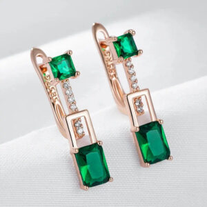 Boucles d'oreille Verte Jardin Caché Bijoux Paradise
