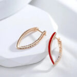 Boucles d'oreille Rouge Ardent Raffinement Bijoux Paradise