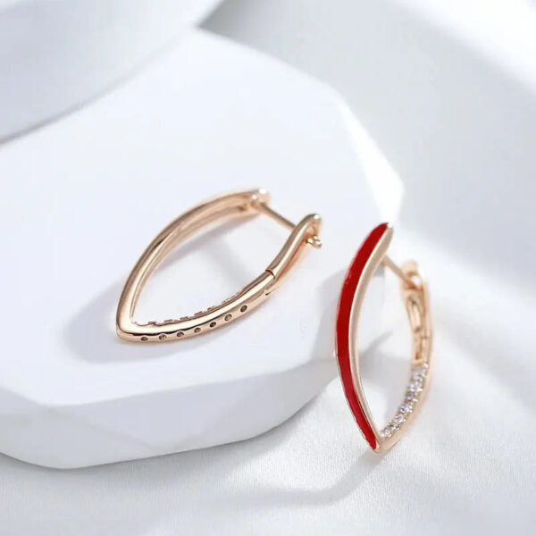 Boucles d'oreille Rouge Ardent Raffinement Bijoux Paradise