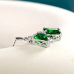 Boucles d'oreille Verte Cristaux de Forêt Bijoux Paradise