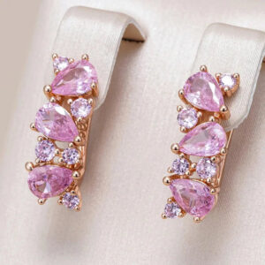 Boucles d'oreille Rose Pétale d’Amour Bijoux Paradise