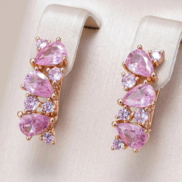 Boucles d'oreille Rose Pétale d’Amour Bijoux Paradise