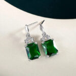 Boucles d'oreille Verte Cristaux de Forêt Bijoux Paradise