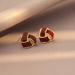 Boucles d'oreille Rouge Brise Pourpre Bijoux Paradise