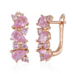 Boucles d'oreille Rose Pétale d’Amour Bijoux Paradise