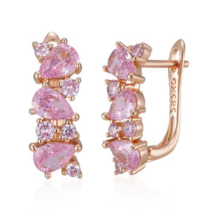 Boucles d'oreille Rose Pétale d’Amour Bijoux Paradise