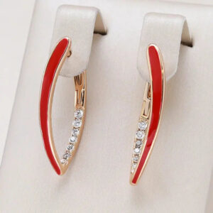 Boucles d'oreille Rouge Ardent Raffinement Bijoux Paradise