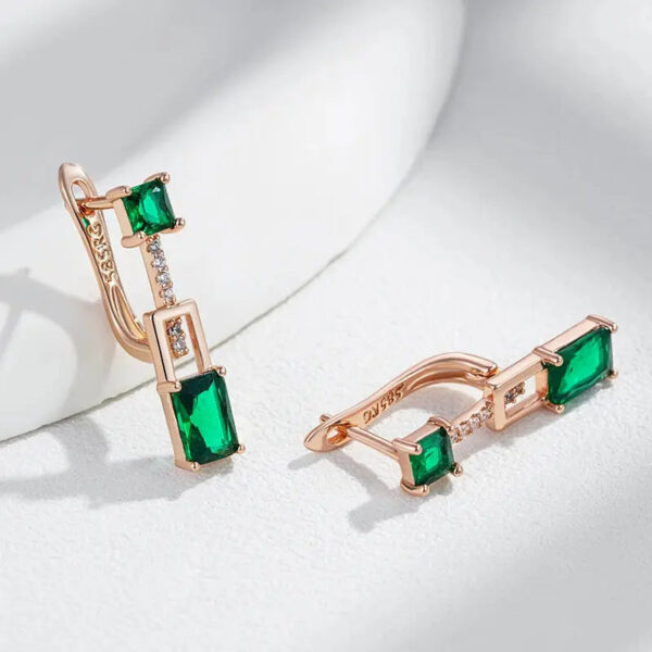 Boucles d'oreille Verte Jardin Caché Bijoux Paradise