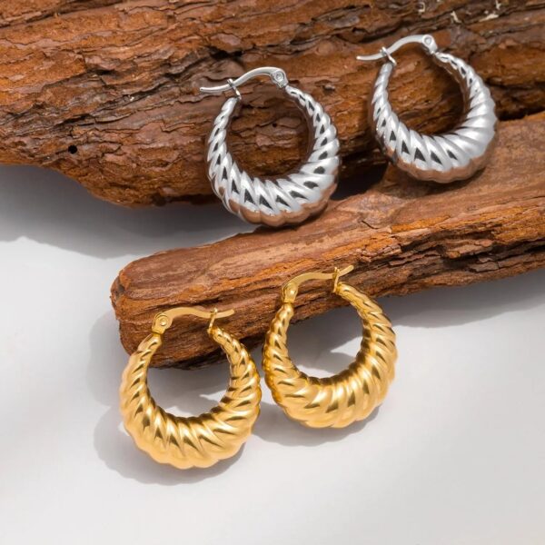 Boucles d'oreille Créole Soleil d'Or Bijoux Paradise