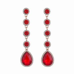 Boucles d'oreille Sang de Grenat Bijoux Paradise