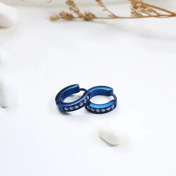 Boucles d'oreille Bleu Profond Bijoux Paradise