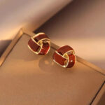 Boucles d'oreille Rouge Brise Pourpre Bijoux Paradise
