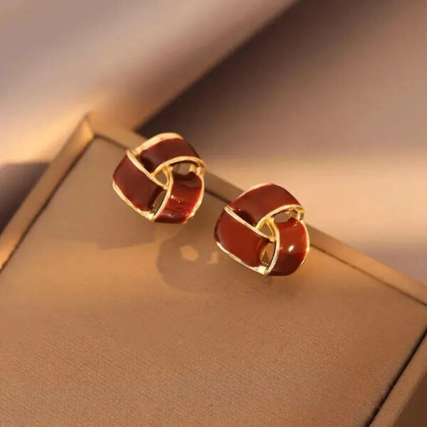 Boucles d'oreille Rouge Brise Pourpre Bijoux Paradise